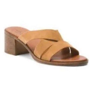 Italian Leather Sandals, Size 8
